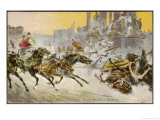 Buy Furious Roman Chariot Race in Progress at AllPosters.com