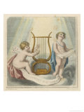 One Cherub Plays the Lyre While Another One Sings All for the Benefit of Mr. Jones