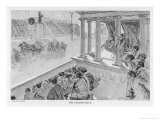 Buy Chariot Race Takes Place Watched Eagerly by a Large Crowd at AllPosters.com