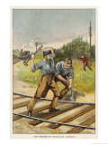 Buy Jamieson Platelayer on the Glasgow-Paisley Line Notices That a Sleeper is Insecure at AllPosters.com