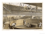 Buy At Greenwich the Cable is Carefully Coiled in Tanks Before Loading Aboard the Great Eastern at AllPosters.com