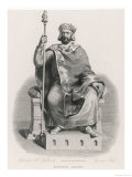 Buy Hugues Capet King of the Franks Seated on His Throne at AllPosters.com