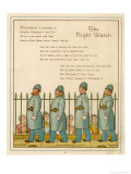 Buy Line of Policemen Walk Past the Railings While Four Ladies Look up (Literally) to Them at AllPosters.com