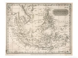 Buy Map of the East India Islands Including the Philippines the Celebes Papua New Guinea Sumatra at AllPosters.com