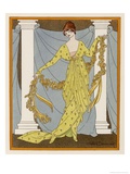Buy Sprigged Print Robe by Doucet Based on Classical Drapery at AllPosters.com