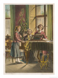 Buy Two Women and a Girl Making Music at the Piano at AllPosters.com