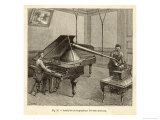 Buy Recording a Man Playing the Piano Using Edison's Improved Model Phonograph at AllPosters.com