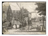 Buy View of a Busy Dock Scene on the River Spaarne at Haarlem at AllPosters.com