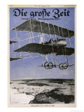 Buy German Ago Biplane Over the Coast at AllPosters.com