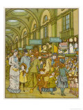 Buy Ladies and Their Children Stop to Examine the Toys on Sale in the Lowther Arcade London at AllPosters.com
