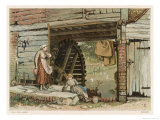 Buy Two Girls Beside a Water Mill in Surrey England at AllPosters.com
