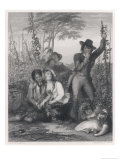 Buy Young Hop Picker Though Dallying with One Companion Looks Sympathetically at Another at AllPosters.com