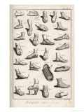 Buy Selection of Ancient and Not So Ancient Footwear Including Various Styles of Sandal at AllPosters.com