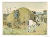 Buy The Farmer Rides Through His Property Speaking to a Farm Labourer at AllPosters.com