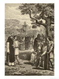 Buy Christian Missionaries Present Themselves to a English Leader at AllPosters.com