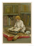 Buy The Little Librarian a Girl Sits at AllPosters.com