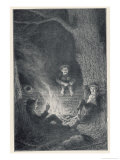 Buy Peter Pan, The Pirates: "They Built a Fire Against the Side of a Great Log at AllPosters.com