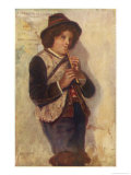 Buy An Italian Shepherd Boy Plays on His Pipe at AllPosters.com