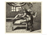 Fearful Patient is Restrained on a Low Couch and Castrated