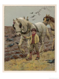 Buy Farm Boy Leads a Plough Horse at AllPosters.com