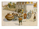 Cugnot Demonstrates His Steam Car