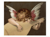 Buy "Puto Che Suona La Guitarra", a Young Angel Plays the Guitar at AllPosters.com