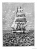 Buy The Day after the Eruption a Sailing Vessel Makes Its Way Through a Sea of Floating Corpses at AllPosters.com