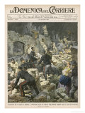 In Pouring Rain Police and Residents Rescue Victims When the Town of Ferruzzano Calbria