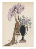 Frock Fur and Feather Fan