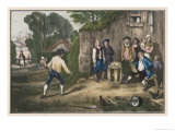 Barrel Players Aim to Get Their Pieces Through the Hole