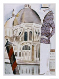 Buy An Elegant Sightseer Contemplates the Elegance of Venice at AllPosters.com