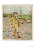 Buy Farmer Sowing Corn by Hand at AllPosters.com