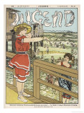 Buy Girl is Invited by a Friend to Go into the Water at AllPosters.com