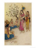 Damayanti Daughter of Bhima King of Vidarbha Chooses Prince Nala as Her Husband