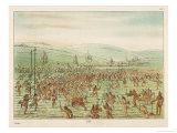Large Crowd of Native Americans Play Lacrosse