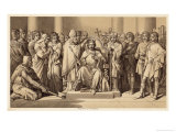 Buy Harold Earl of Wessex is Crowned King of England Despite the Claim of William Duke of Normandy at AllPosters.com