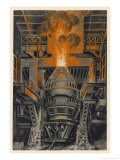 Buy Bessemer Converter in the Longwy Steelworks France at AllPosters.com