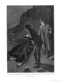 Buy The Hound of the Baskervilles Holmes and Watson Discover 'A Prostrate Man at AllPosters.com