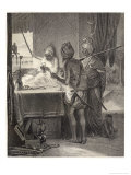 Buy An Indian Diamond Merchant Examines a Stone at AllPosters.com