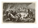 Buy Second Punic War: Hannibal at Casilinum Sends Bulls Carrying Flaming Faggots into the Roman Lines at AllPosters.com