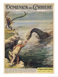 Buy Schoolboy from Edinburgh Offers His Apple to the "Monster" at AllPosters.com