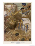 Buy Rameses II (The Great) Egyptian Ruler Goes into Battle with His Tame Lion at AllPosters.com