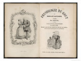 Frontispiece and Title Page of Physiology of Taste by Brillat Savarin