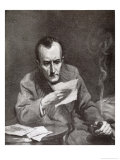 Buy The Adventure of the Red Circle Holmes Studying Papers Pipe in Hand at AllPosters.com