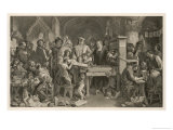 Caxton Showing the First Specimen of His Printing to King Edward IV at the Almonry Westminster