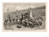 Buy Chariot Racing in the Circus at Rome: a Spill at a Turn at AllPosters.com