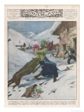Buy Peasants of Camporeggiano in Umbria Italy are Attacked by a Huge Wolf at AllPosters.com