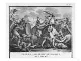 Buy Pyrrhus King of Epirus Invading Italy is Defeated by Dentatus at Beneventumm at AllPosters.com
