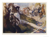 Buy The Gold Escort Attacked by Bushrangers on Its Way from the Goldfields to Melbourne at AllPosters.com