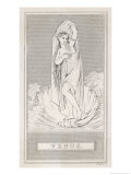 The Birth of Venus: She Stands in a Large Shell Swathed in Draperies Surrounded by a Turbulent Sea